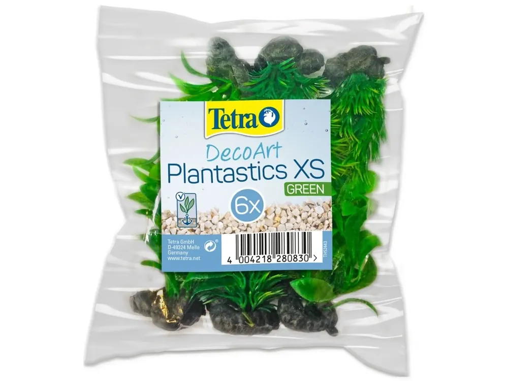 Dekorace Tetra Rostlina Mix zelený XS 6ks Ověřený