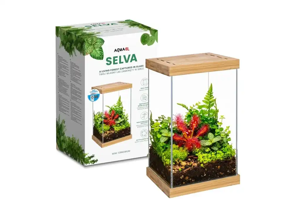 Terárium AQUAEL Mini Selva LED 20x20x30 cm Nejlepší Volba