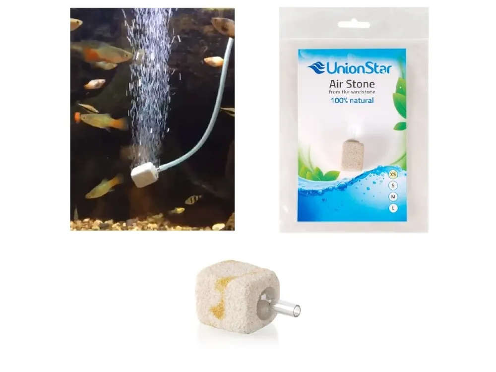 UnionStar - Vzduchovací kámen pískovec XS, 2x2x2,5cm Zlevněný