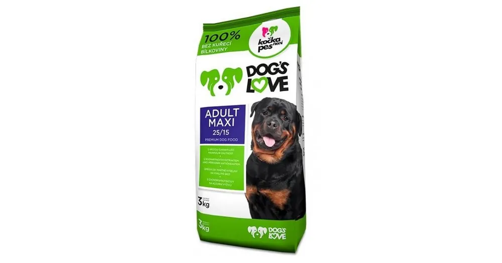 Výhodná Nabídka Dog´s love Adult maxi 3 kg