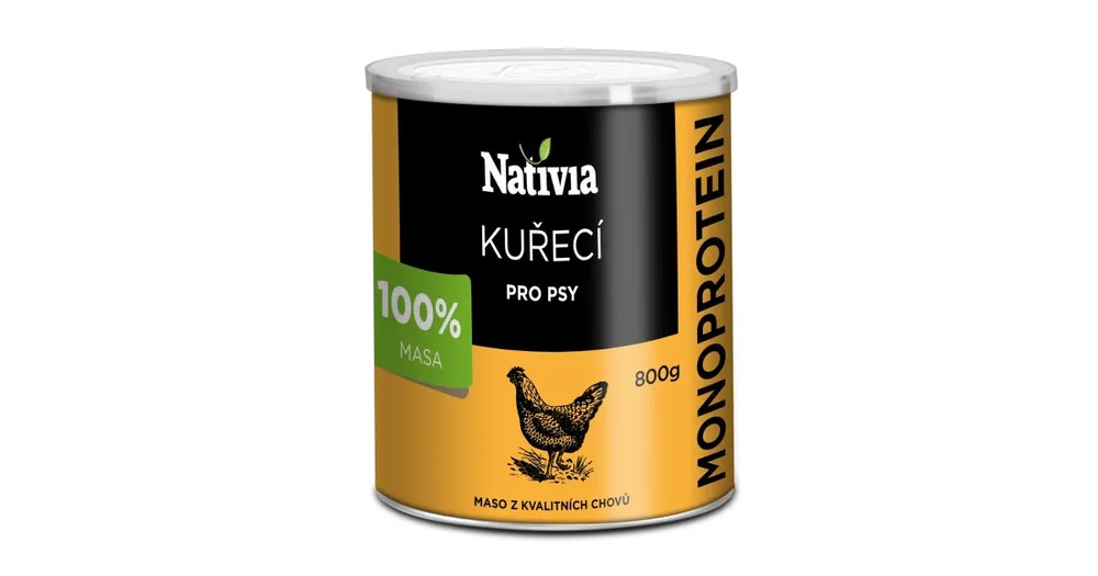 Hit Sezóny Nativia Konzerva kuřecí svalovina 800g