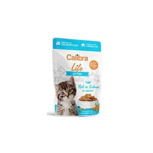 Calibra Cat Life kapsa Kitten Salmon in gravy 85g Omezená Nabídka