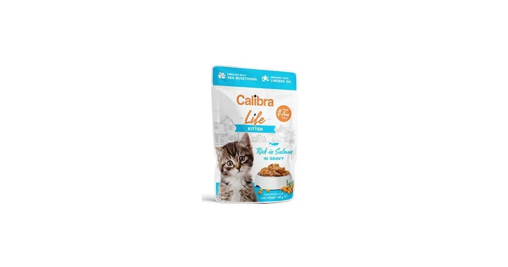 Calibra Cat Life kapsa Kitten Salmon in gravy 85g Omezená Nabídka
