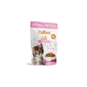 Víkendová Akce Calibra Cat Life kapsa Kitten Turkey in gravy 85g