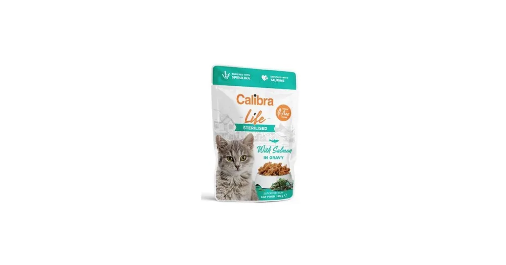 Nejlepší Volba Calibra Cat Life kapsa Sterilised Salmon in gravy 85g