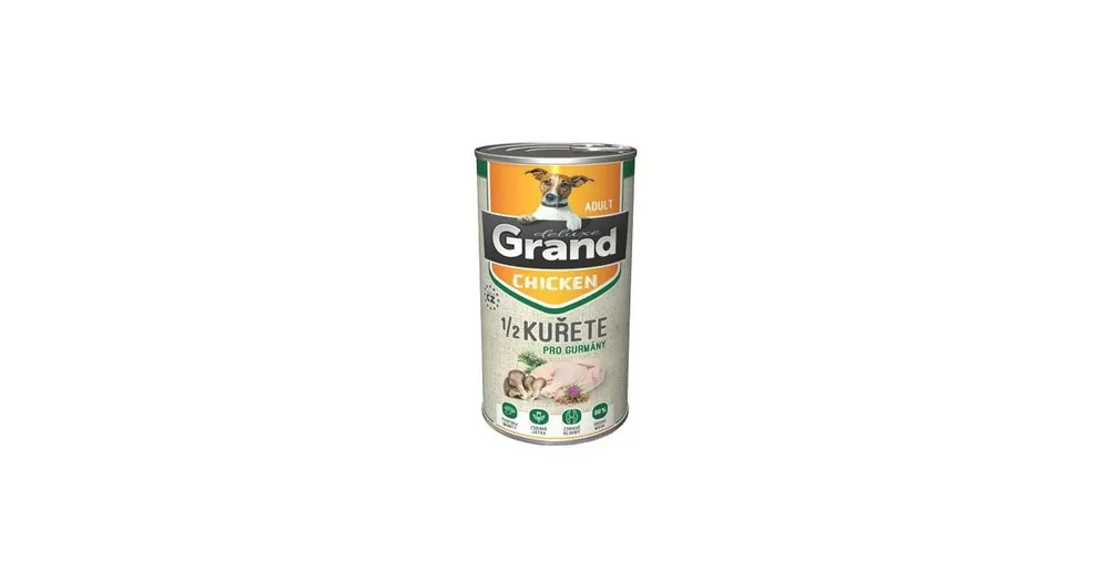Expresní Doručení GRAND konz. deluxe pes kuřecí s 1/2 kuřete adult 1300g