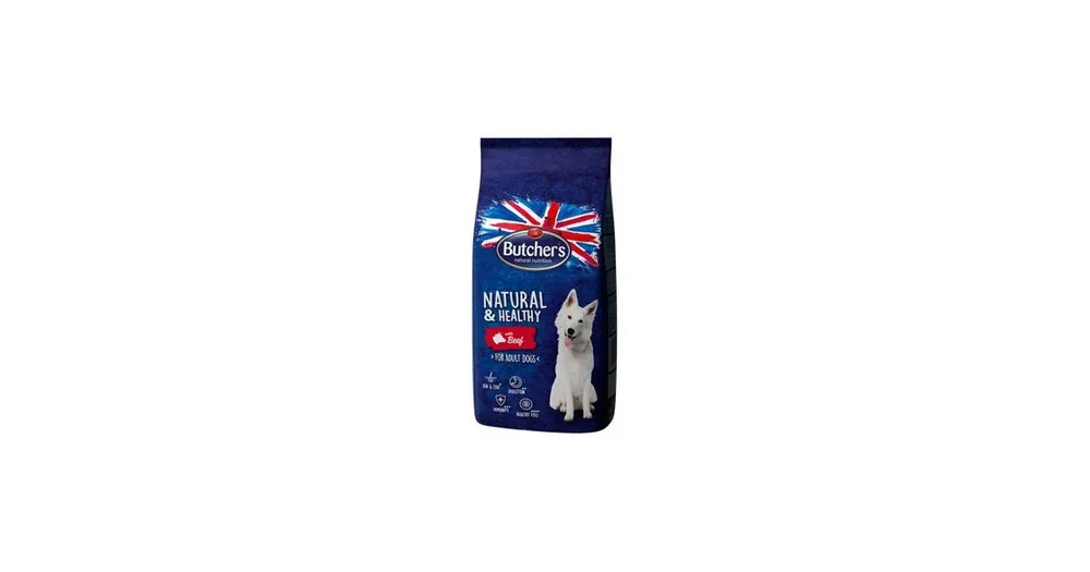 Zlevněný Butcher‘s Dog Natural&Healthy Dry s hovězím masem 15kg