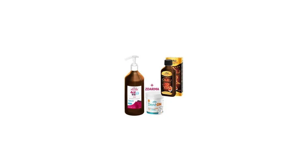 Autentický Vitar Veterinae ArtiVit Sirup 1000ml + DentON100 + lososový olej 200ml Zdarma!