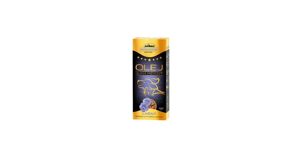 Expresní Doručení Vitar Veterinae Lněný olej 500ml