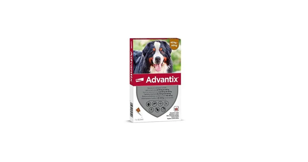 Originální Advantix Spot On 1x6ml pro psy 40-60kg (1pipeta)