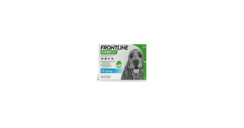 Originální FRONTLINE COMBO spot-on pro psy M (10-20kg)-3x1,34ml