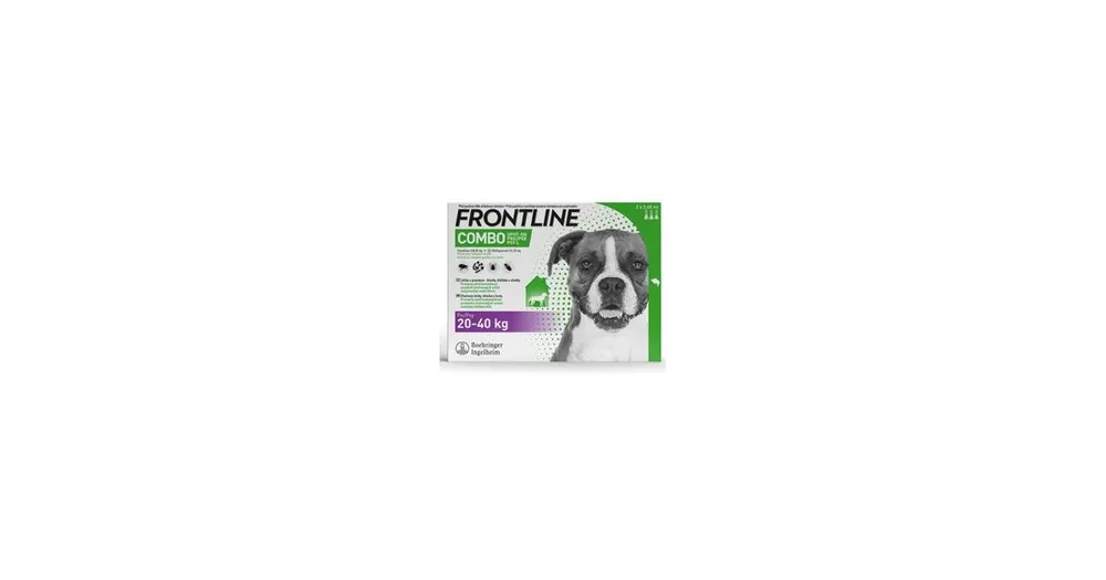 Autentický FRONTLINE COMBO spot-on pro psy M (10-20kg)-3x1,34ml