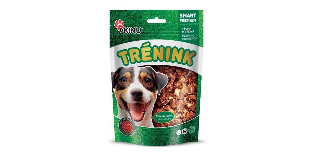 Akinu Trénink hovězí lupínky s treskou 120g Rychlé Dodání