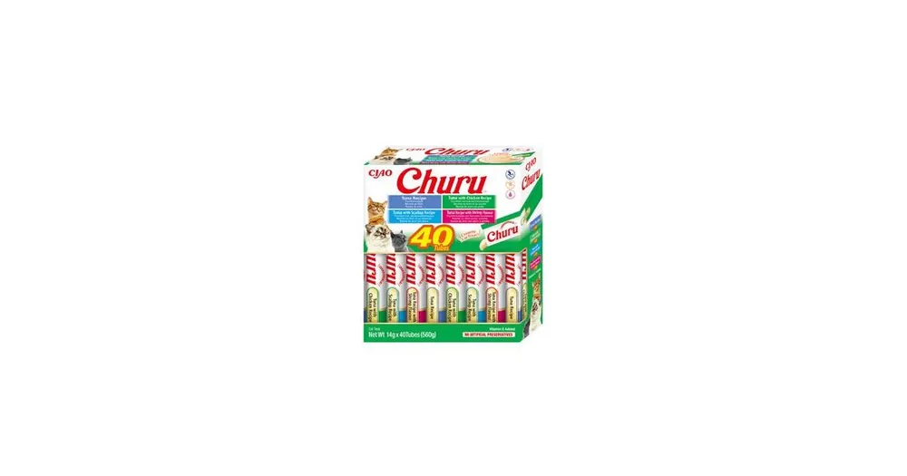 Jen Po Omezenou Doba Churu Cat BOX Tuna Seafood Variety 40x14g