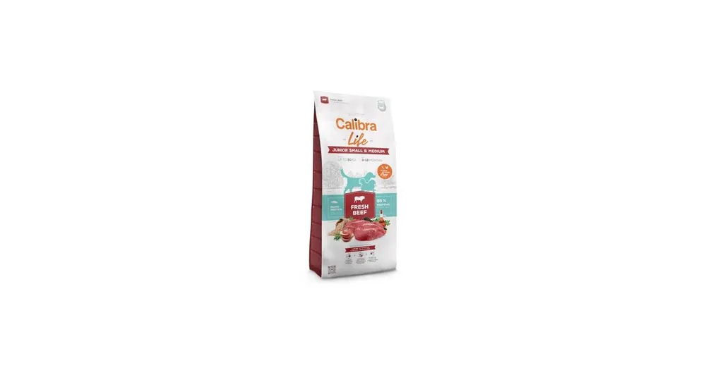 Akční Nabídka Calibra Dog Life Junior Small&Medium Fresh Beef 12kg