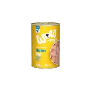 WOW konzerva PUR Kuřecí monoprotein 400g Jen Po Omezenou Doba