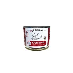 All Animals DOG Krůtí kousky 200g Jen Po Omezenou Doba