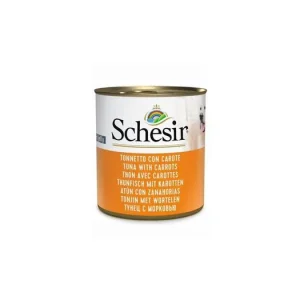 Koupit Online Schesir Dog konz. Adult tuňák/mrkev 285g