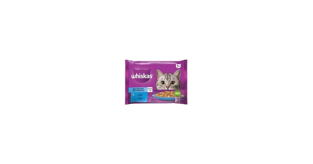 Oblíbený Whiskas kaps. Core rybí výběr v želé 4x85g
