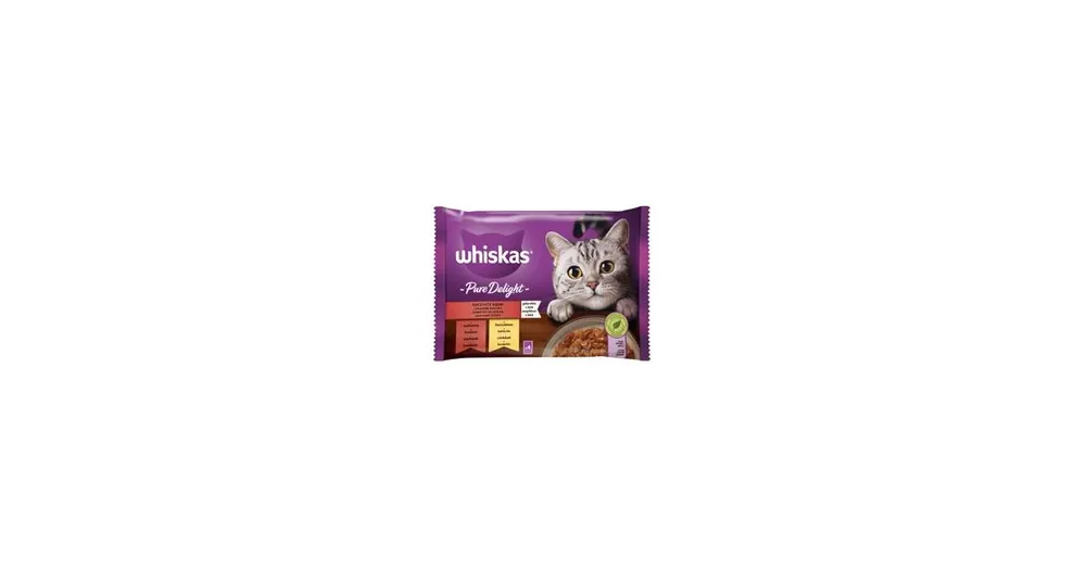 Nízká Cena Whiskas kaps. Pure Delight klas.výběr v želé 4x85g