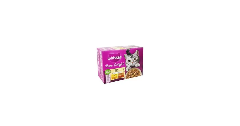 Whiskas kaps. Pure Delight drůb.výb.žel. 12x85g Víkendová Akce