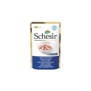 Sezónní Sleva Schesir Cat kapsa Adult tuňák/pražma 50G