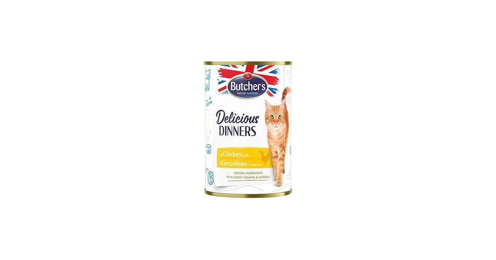 Butcher‘s Cat Delicious kuřecí v želé konz. 400g Finální Výprodej