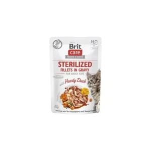 Top Prodej Brit Care Cat Fillets in Gravy Steril. Hearty Duck 85g