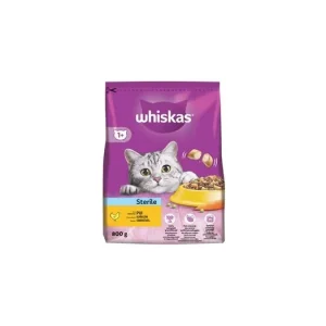 Autentický Whiskas Dry Sterile s kuř. 800g