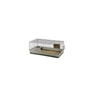 Klec KROLIK XL s výbavou 120x60x50cm králík šedá FP Nejlepší Volba