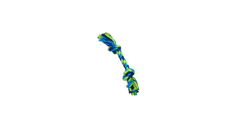 Cenově Výhodný Hračka pes BUSTER Dent.Rope 2 uzly modrá/limet.30cm M