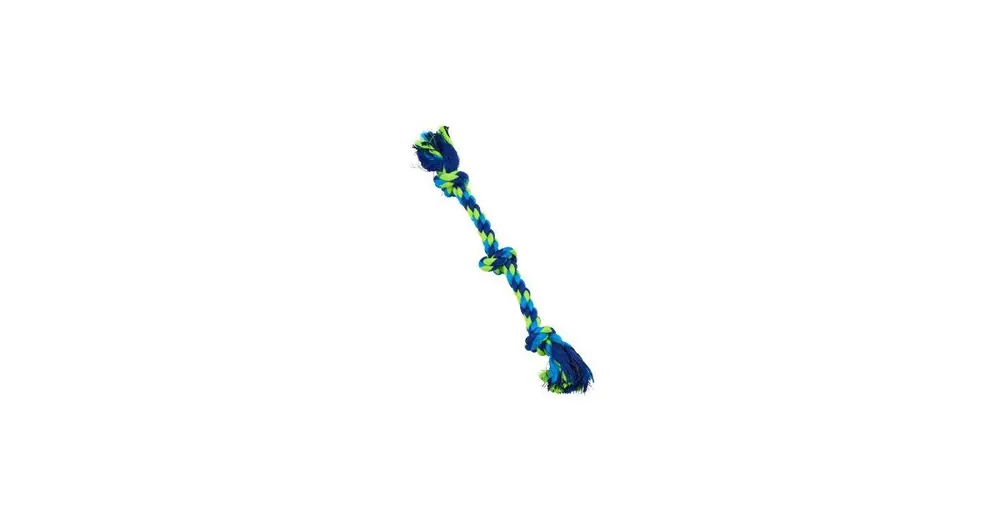 Hračka pes BUSTER Dent.Rope 3 uzly modrá/limet.38cm S Originální
