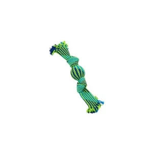 Dokud Zásoby Vydrží Hračka pes BUSTER Pískací lano, modrá/zelená, 35cm, M