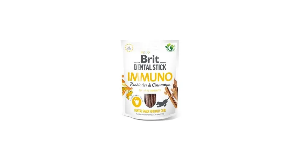 Brit Dog Dental Stick Immuno Probiotics&Cinnamon 7ks Akční Cena