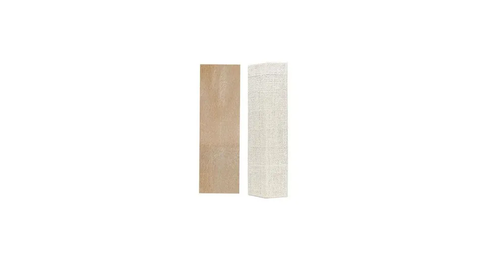 Originální Škrabadlo na stěnu rohové 80cm béžové KAR