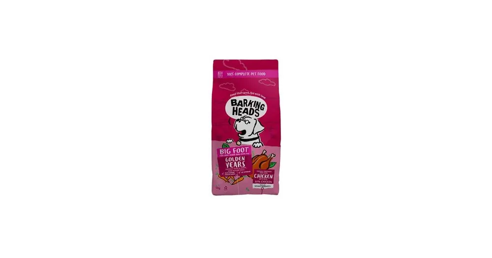 Bezpečná Platba BARKING HEADS Big Foot Golden Years Chicken 12kg