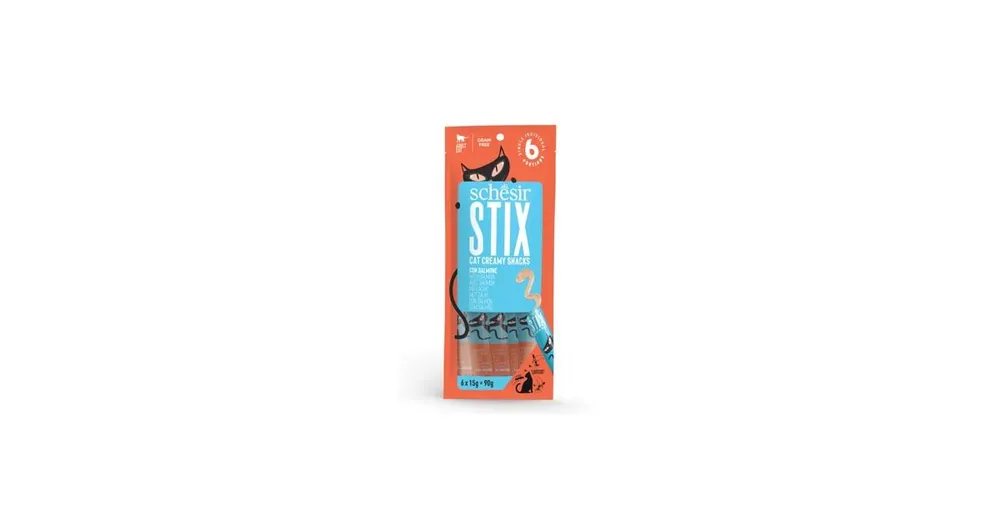 Schesir Cat pochoutka Stix Liquid Snack losos 6x15g Ihned K Objednání