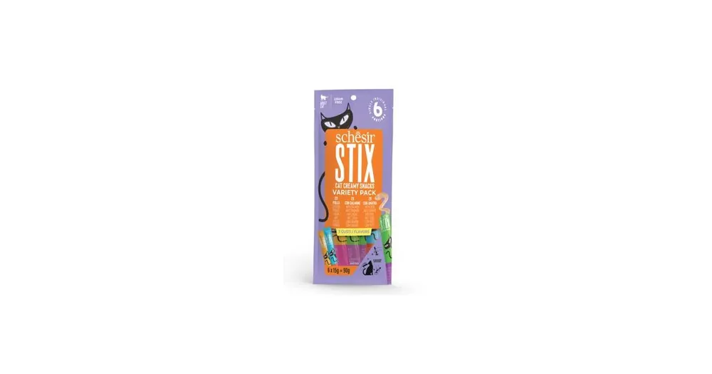 Schesir Cat pochoutka Stix Liquid Snack Variety 6x15g Kup Teď