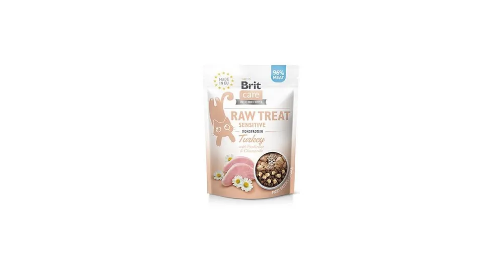 Aktuální Brit Raw Treat Cat Sensitive, Turkey 40g