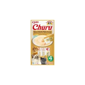 Víkendová Akce Churu Cat Tuna & Bonito Flakes Recipe 4x14g