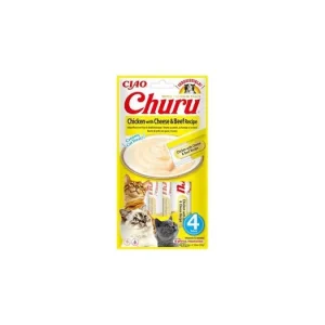 Churu Cat Chicken with Beef & Cheese Recipe 4x14g Nízká Cena