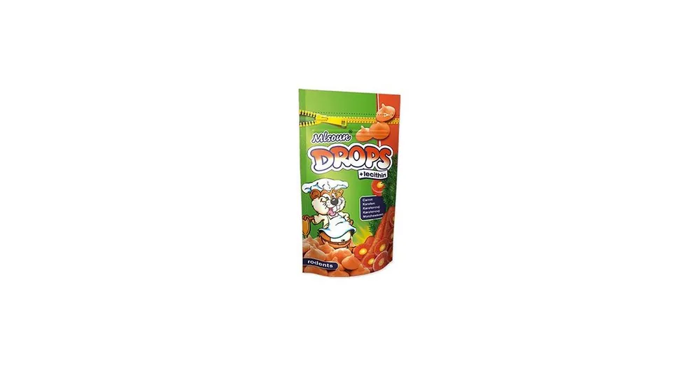 Pochoutka hlodavec Mlsoun mrkvové dropsy 75g Akce