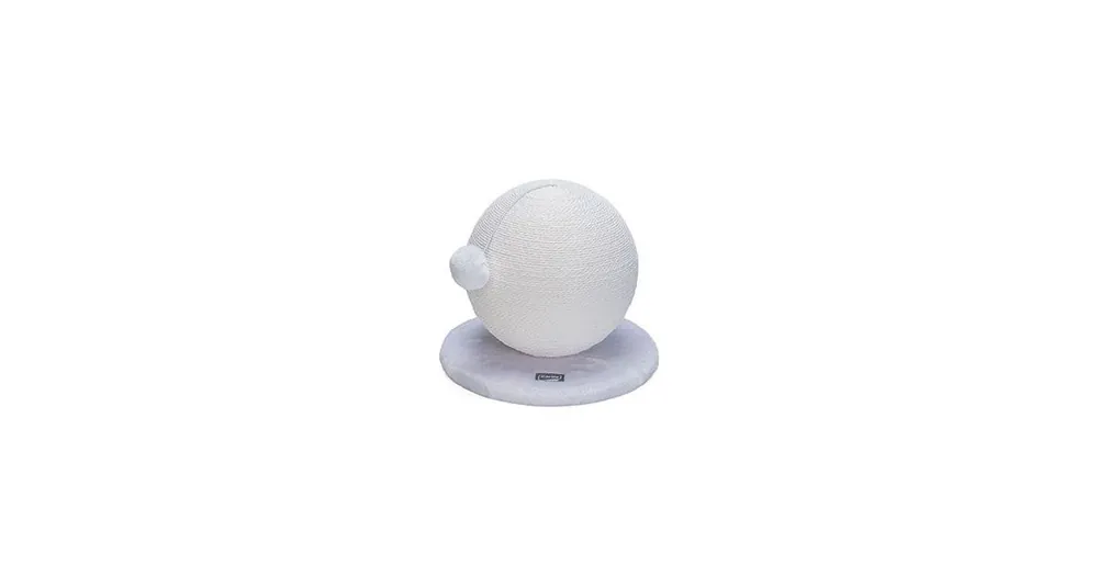 Expresní Doručení Škrabadlo míč Bolly 30,5x28cm bílá KAR