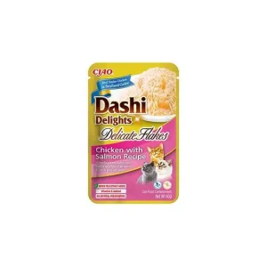 Churu Cat Dashi Delights Deli Flakes Chick&Salmon 40g Kup Teď
