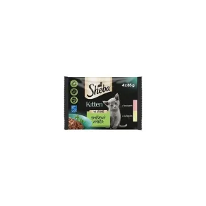 Akce Sheba kapsa Junior Mix výběr 4x85g