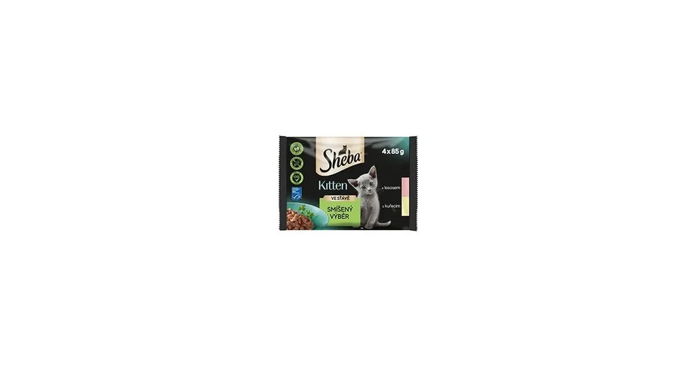 Akce Sheba kapsa Junior Mix výběr 4x85g