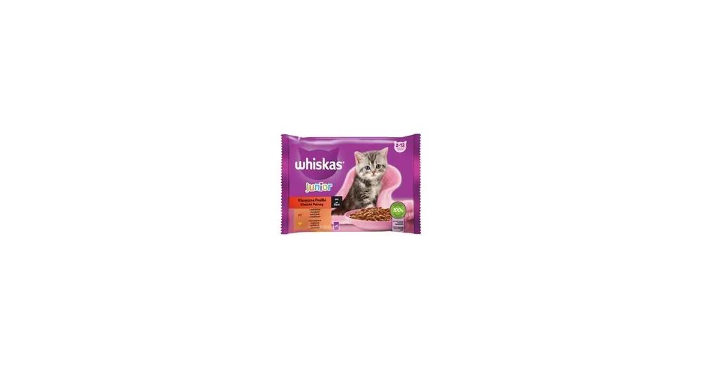 Whiskas kaps. Core Junior klas.výběr ve šťávě 4x85g Koupit Online