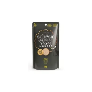 Zlevněný Schesir Cat kapsa After Dark Velvet Mousse kuře 80g
