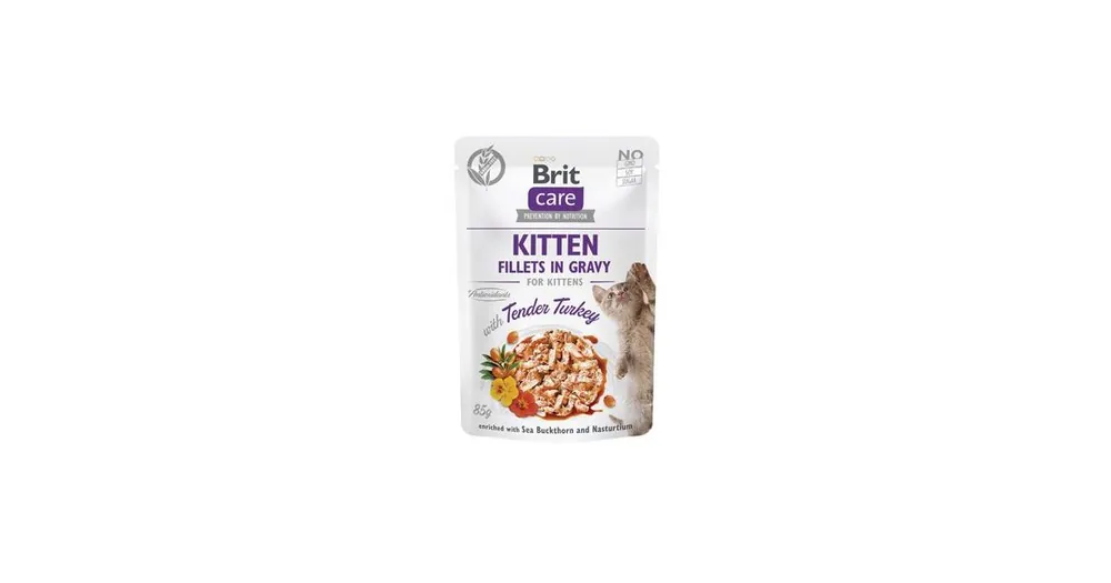 Koupit Online Brit Care Cat Fillets in Gravy Kitten Tend.Turkey 85g
