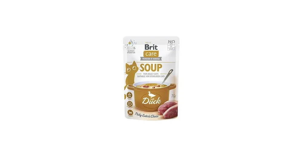 Bezpečná Platba Brit Care Cat Soup with Duck 75g